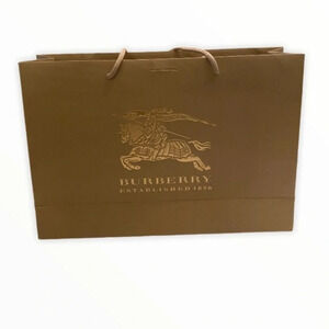 Burberry paper shopping gift bag only empty